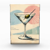 Midden eeuw modern martini pastel minimalistische  fotoblokken (Voorkant)
