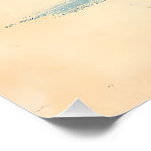 Midden eeuw modern martini pastel minimalistische  perfect poster (Hoek)