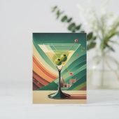 Midden Eeuw Modern Martini Reis Kathedraal Uitzich Briefkaart (Staand voorkant)