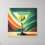 Midden Eeuw Modern Martini Reis Kathedraal Uitzich Canvas Afdruk (Voorkant)