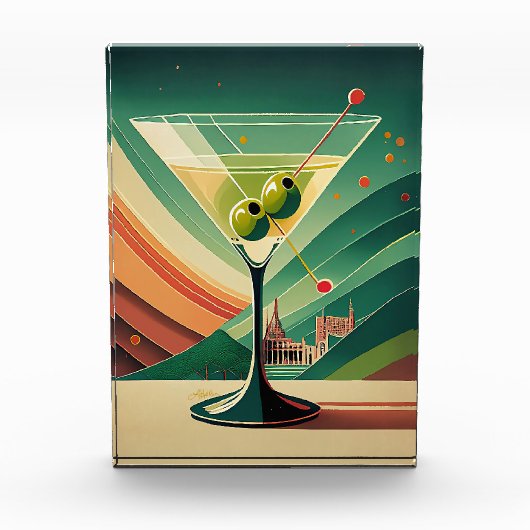 Midden Eeuw Modern Martini Reis Kathedraal Uitzich Fotoblokken (Voorkant)