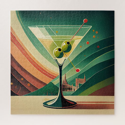 Midden Eeuw Modern Martini Reis Kathedraal Uitzich Legpuzzel (Verticaal)