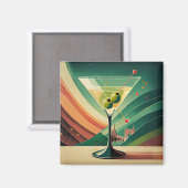 Midden Eeuw Modern Martini Reis Kathedraal Uitzich Magneet (Voorkant / Achterkant)