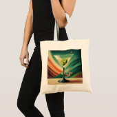 Midden Eeuw Modern Martini Reis Kathedraal Uitzich Tote Bag (Voorkant (product))