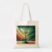 Midden Eeuw Modern Martini Reis Kathedraal Uitzich Tote Bag (Achterkant)