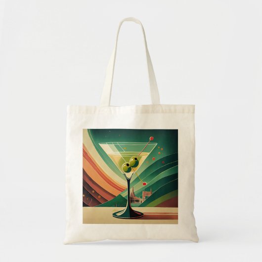 Midden Eeuw Modern Martini Reis Kathedraal Uitzich Tote Bag (Voorkant)