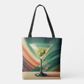 Midden Eeuw Modern Martini Reis Kathedraal Uitzich Tote Bag (Achterkant)