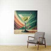 Midden Eeuw Modern Martini Reis Kathedraal Uitzich Wandkleed (In situ)