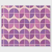 Midden eeuw modern met geometrische roze cadeaupapier (Vlak)