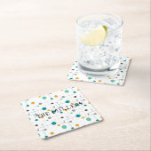 Midden Eeuw Modern Minimalistische Gepersonaliseer Kartonnen Onderzetters (Insitu)