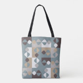 Midden Eeuw Modern - Mint Chocolade Karamel Tote Bag (Achterkant)