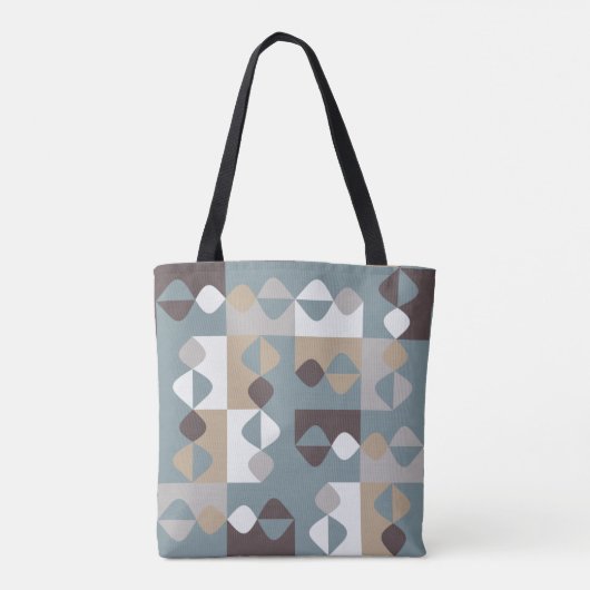 Midden Eeuw Modern - Mint Chocolade Karamel Tote Bag (Achterkant)