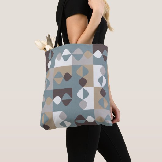 Midden Eeuw Modern - Mint Chocolade Karamel Tote Bag (Dichtbij)