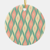 Midden Eeuw Modern Ornamenten Pattern Blauwgroen & (Voorkant)