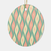 Midden Eeuw Modern Ornamenten Pattern Blauwgroen & (Links)