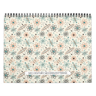 Midden Eeuw Modern Patroon #1 Originele Kunst Retr Kalender