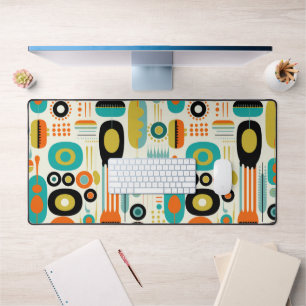 Midden Eeuw Modern Patroon Kleurrijk RETRO Bureaumat