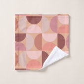 Midden eeuw modern patroon Peach Fuzz Bad Handdoek (Wasdoekje)