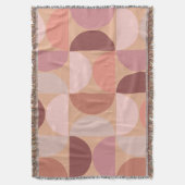 Midden eeuw modern patroon Peach Fuzz Deken (Voorkant Verticaal)