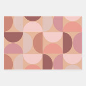 Midden eeuw modern patroon Peach Fuzz Inpakpapier Vel (Voorkant)