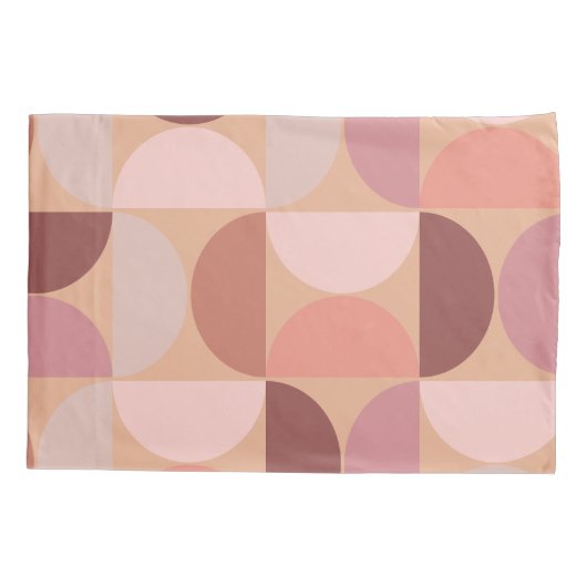 Midden eeuw modern patroon Peach Fuzz Kussensloop (Achterkant)