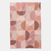 Midden eeuw modern patroon Peach Fuzz Theedoek (Verticaal)