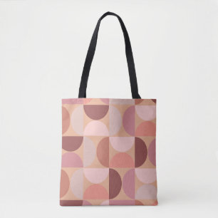 Midden eeuw modern patroon Peach Fuzz Tote Bag