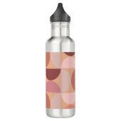 Midden eeuw modern patroon Peach Fuzz Waterfles (Links)