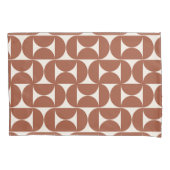 Midden eeuw Modern Patroon Rust Terracotta Kussensloop (Voorkant)