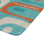 Midden-eeuw Modern Piquet Patroon Gepersonaliseerd Snijplank (Hoek)