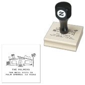 Midden Eeuw Modern Retouradres Stempel (Gestempeld)