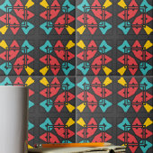 Midden Eeuw Modern Retro Geometrisch Turquoise Roo Tegeltje
