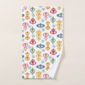 Midden eeuw modern retro kerstversiering bad handdoek (Handdoek)