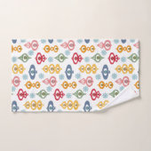 Midden eeuw modern retro kerstversiering bad handdoek (Handdoek)