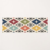 Midden eeuw modern retro stervormig patroon yogamat (Voorkant (horizontaal))