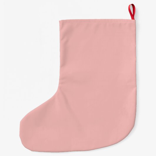Midden-eeuw modern roze en groen gepersonaliseerd grote kerstsok (Achterkant)