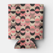 Midden-eeuw modern roze patroon blikjeskoeler (Voorkant)