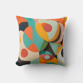 Midden Eeuw Modern Schilderij, Diverse Kleuren Kussen (Voorkant)