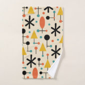 Midden eeuw modern steruitbarsting patroon bad handdoek (Handdoek)