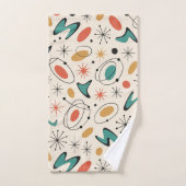 Midden eeuw modern steruitbarsting patroon bad handdoek (Handdoek)