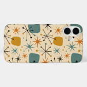 Midden eeuw modern steruitbarsting patroon Case-Mate iPhone case (Achterkant (horizontaal))