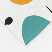 Midden eeuw modern steruitbarsting patroon fleece deken (Hoek)