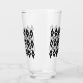 Midden eeuw modern steruitbarsting patroon glas (Links)