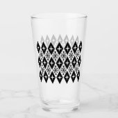Midden eeuw modern steruitbarsting patroon glas (Voorkant)