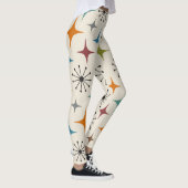 Midden eeuw modern steruitbarsting patroon leggings (Rechts)