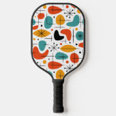 Midden eeuw modern steruitbarsting patroon pickleball paddle (Voorkant)