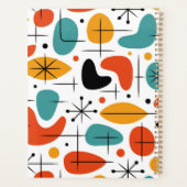 Midden eeuw modern steruitbarsting patroon planner (Achterkant)