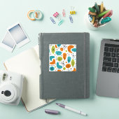 Midden eeuw modern steruitbarsting patroon sticker (iPad Cover)