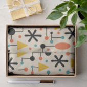 Midden eeuw modern steruitbarsting patroon tissuepapier (Geschenk)