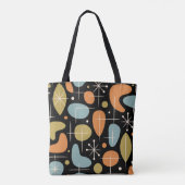 Midden eeuw modern steruitbarsting patroon tote bag (Achterkant)